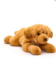 FAO Schwarz 22" Toy Plush Lying Golden Retriever Stuffed Animal