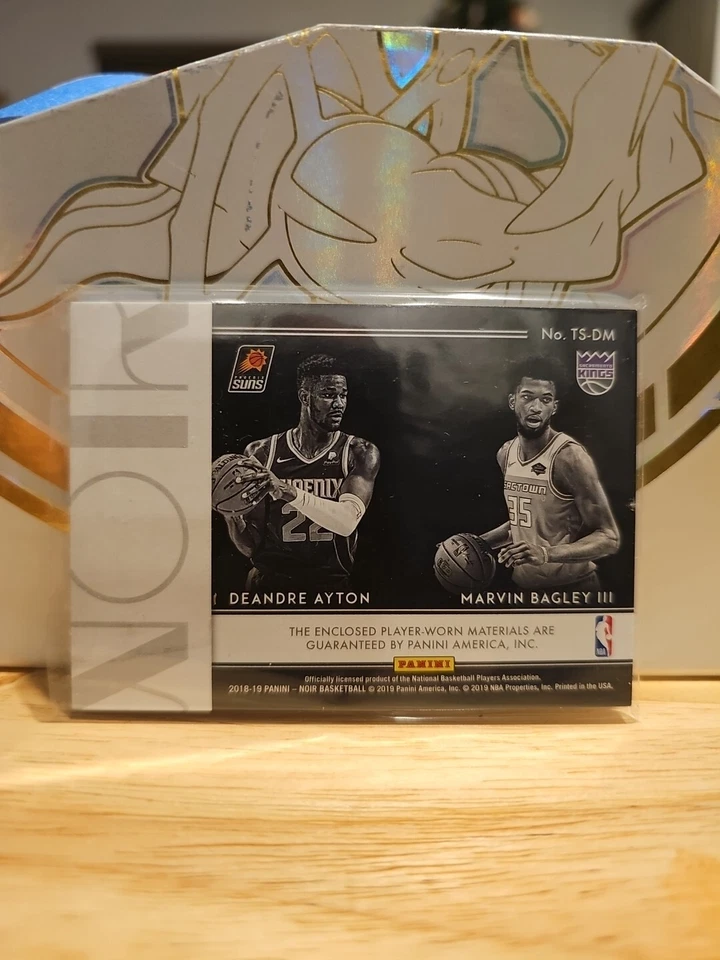 2018-19 PANINI NOIR DEANDRE AYTON MARVIN BAGLEY TWO SHOT ROOKIE JERSEYS 08/99 - Image 2 of 2