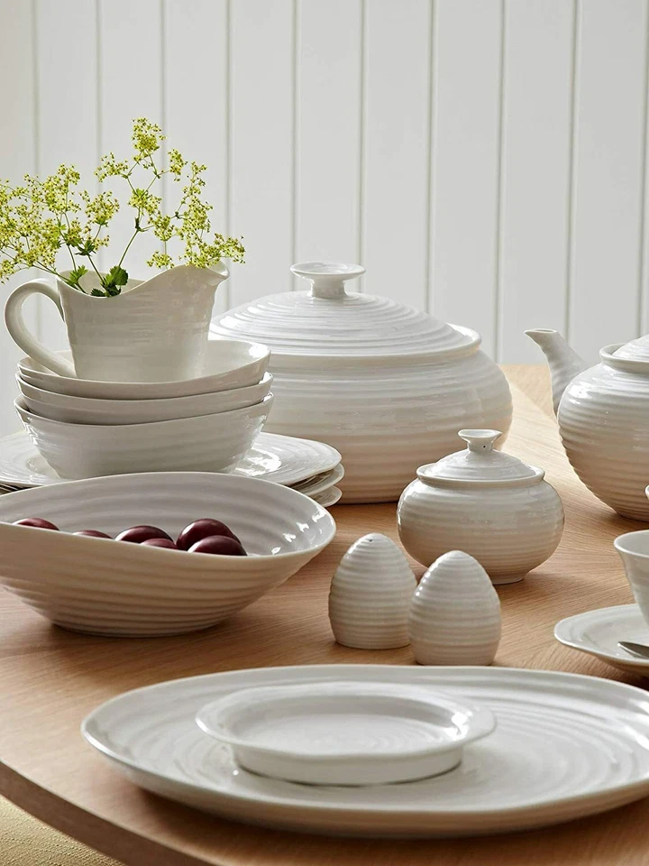 Portmeirion Sophie Conran-White Large Salad Bowl, 13 Inch -Porcelain - Image 3 of 4