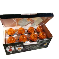 BOX OF 8 Hero Mini 3/4" Watermelon Clearance Light (Amber/Amber)