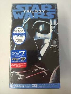Star Wars Trilogy (VHS,1995, 3-Tape Set) original Mark Hamill