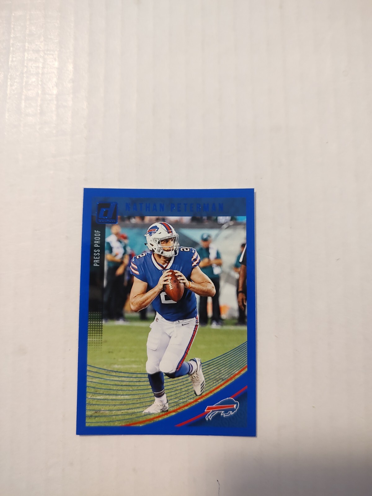 2018 Panini Donruss - Press Proof Blue #65 Nathan Peterman (PWE)