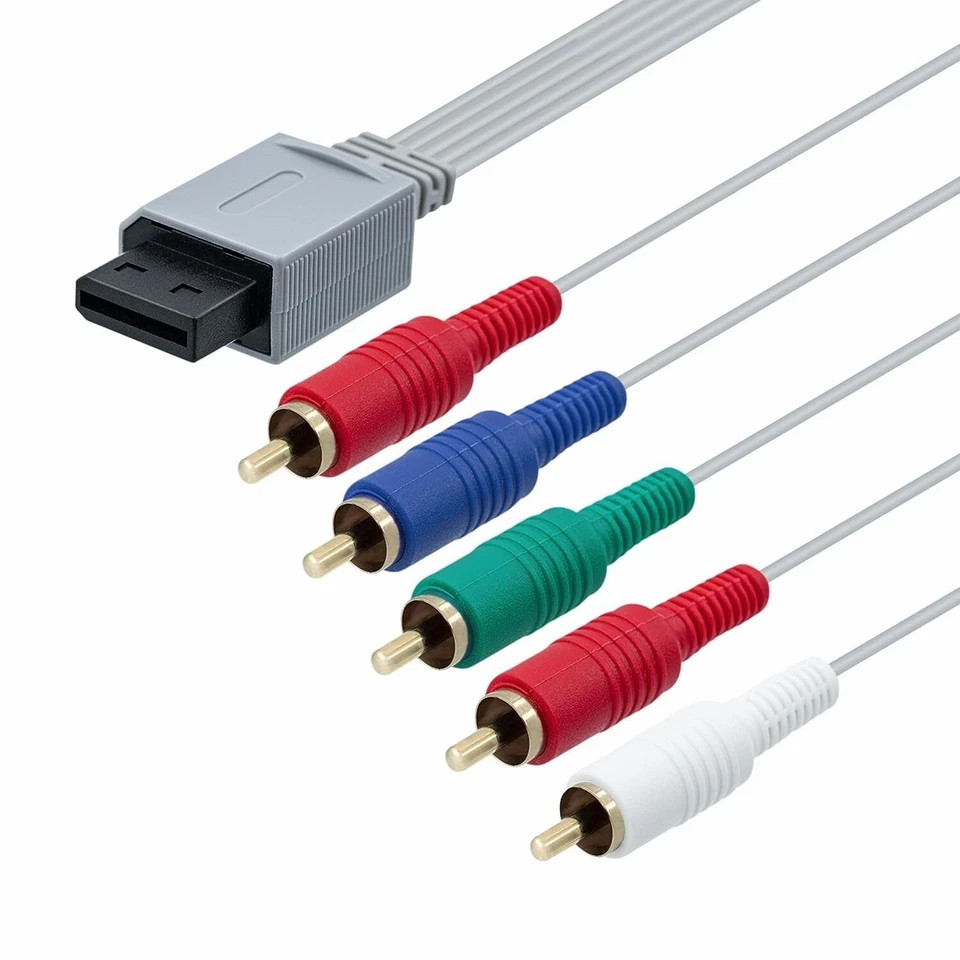 Component HDTV AV Audio Video Cable for Nintendo Wii and Wii U High Definition - Image 3 of 4