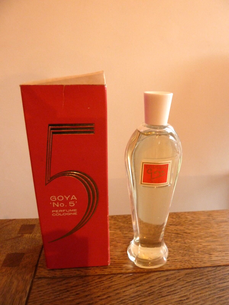 Goya Perfume Cologne Vintage 1960's Super Rare 62cc 15cm Tall Bottle