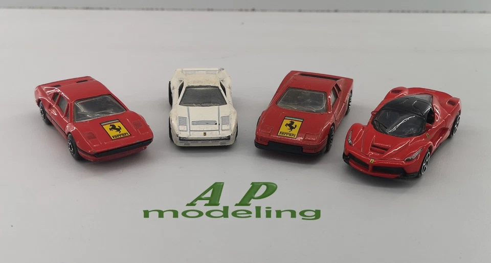 lotto modellini auto Ferrari sportive scala 1/55 1/59 usate modellino obsoleto - Immagine 2 di 4