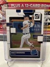 2022 Donruss Baseball Base Rated Rookies #33 Matt Manning - Detroit Tigers