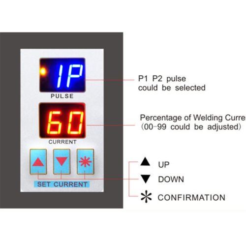 110V 737G 18650 Battery Spotwelder Double Display Pulse Welding Machine ht - Picture 5 of 17