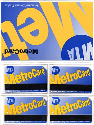 NYC MTA INAUGURAL METROCARD SET 1994 Unopened Original Seal MINT-FREE SHIP