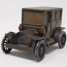 Vintage Banthrico 1908 Cadillac Coin Bank Diecast Metal Nostalgia Deposit Gift