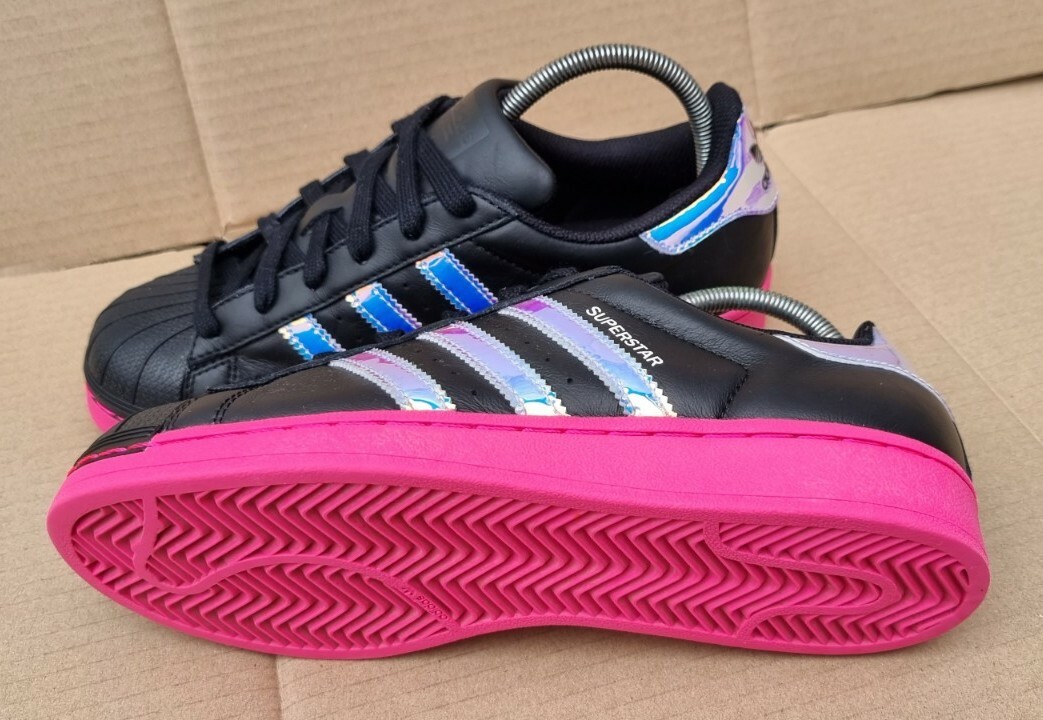 Emperador Planta de semillero Universal MI ADIDAS SUPERSTAR HOLOGRAPHIC TRAINERS SIZE 5.5 UK BLACK IRIDESCENT  CUSTOM | eBay