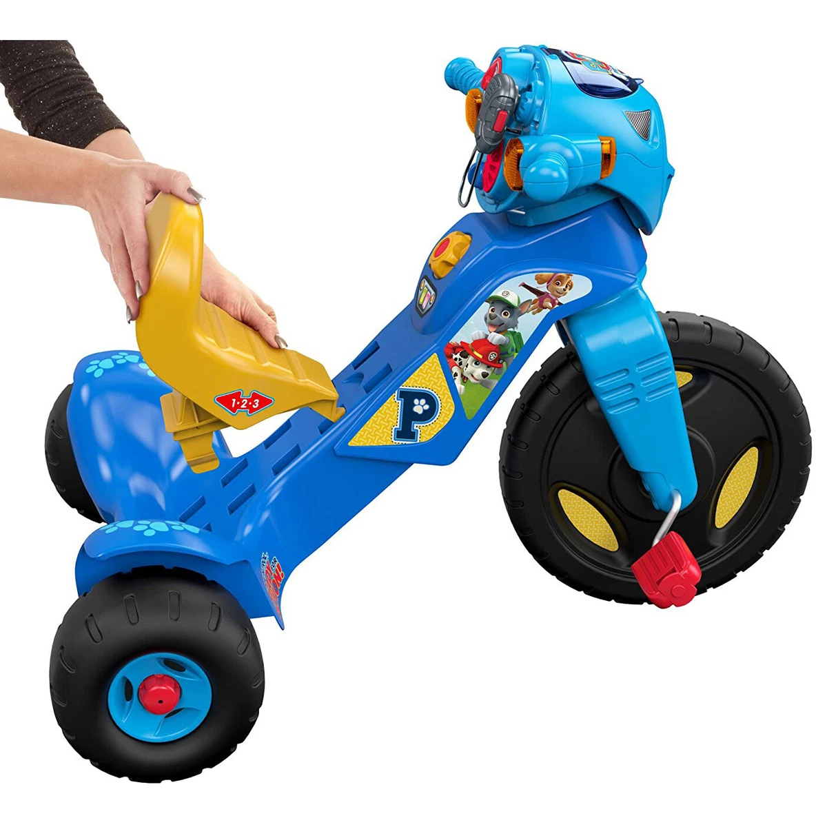 Fisher Price Nickelodeon Paw Patrol Trike Light Up Kid s Tricycle Ride On Used