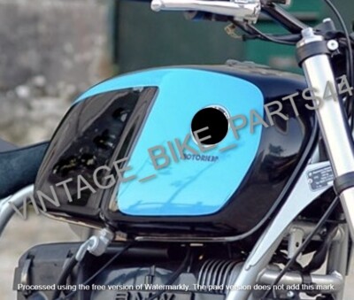 BMW R100 Rt Rs R90 R80 R75 Schwarz & Cyan lackierter Benzintank mit Deckel