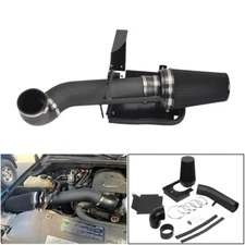 4" Inch Cold Air Intake Kit +Heat Shield for 99-06 GMC/Chevy V8 4.8L/5.3L Black