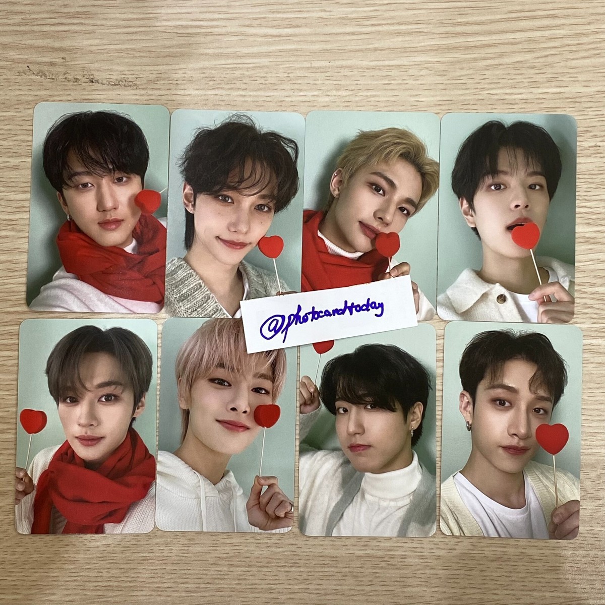 Stray Kids photocard NACIFIC Official POB Photo card Red Heart SKZ