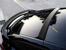 Glossy Black Rear Trunk Roof Spoiler Wing Lip Trim For 2021-2024 Tesla Model Y