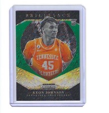 2021-22 PaninI Prizm Draft Picks Brilliance Keon Johnson Green Shimmer RC 3/5