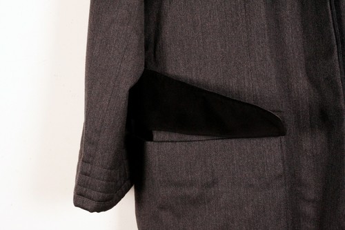 Abrigo Balenciaga Gris Oscuro Estilo Ópera Francia 50 Le Dix París De Colección - Imagen 4 de 12