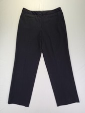 Liz Claiborne Audra Pants Womens Size 12R Petite Pockets Black 32 X 28