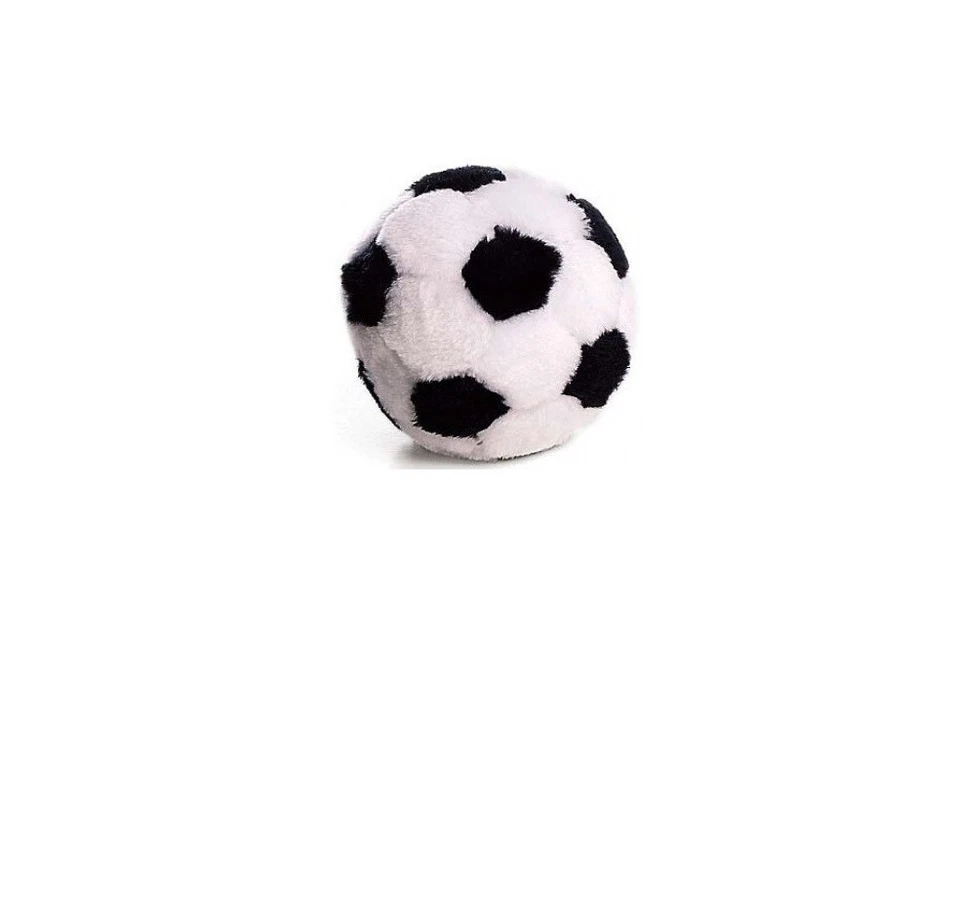 Pelota de fútbol de felpa para perro juguete de 4 pulgadas Foto 3 de 3