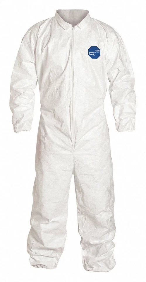 FULL CASE DUPONT TY125S TYVEK COVERALL ELASTIC WRISTS+ANKLES