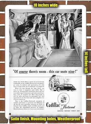 Metal Sign - 1941 Cadillac-Fleetwood Seventy-Five 3- 10x14 inches