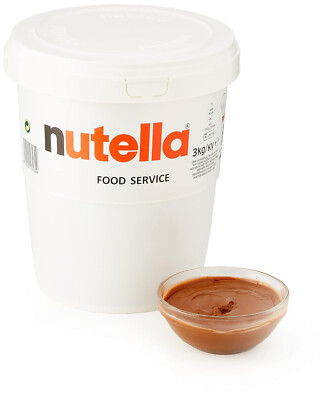Ferrero Nutella Brotaufstrich Eimer 3kg Vorratspackung mit Tragegriff XL Packung