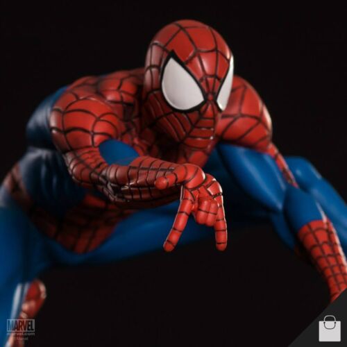 Iron Studios Spider-Man Statue Figure 1:10 Marvel Comics Red Blue Suit Mega Rare - Picture 1 of 14