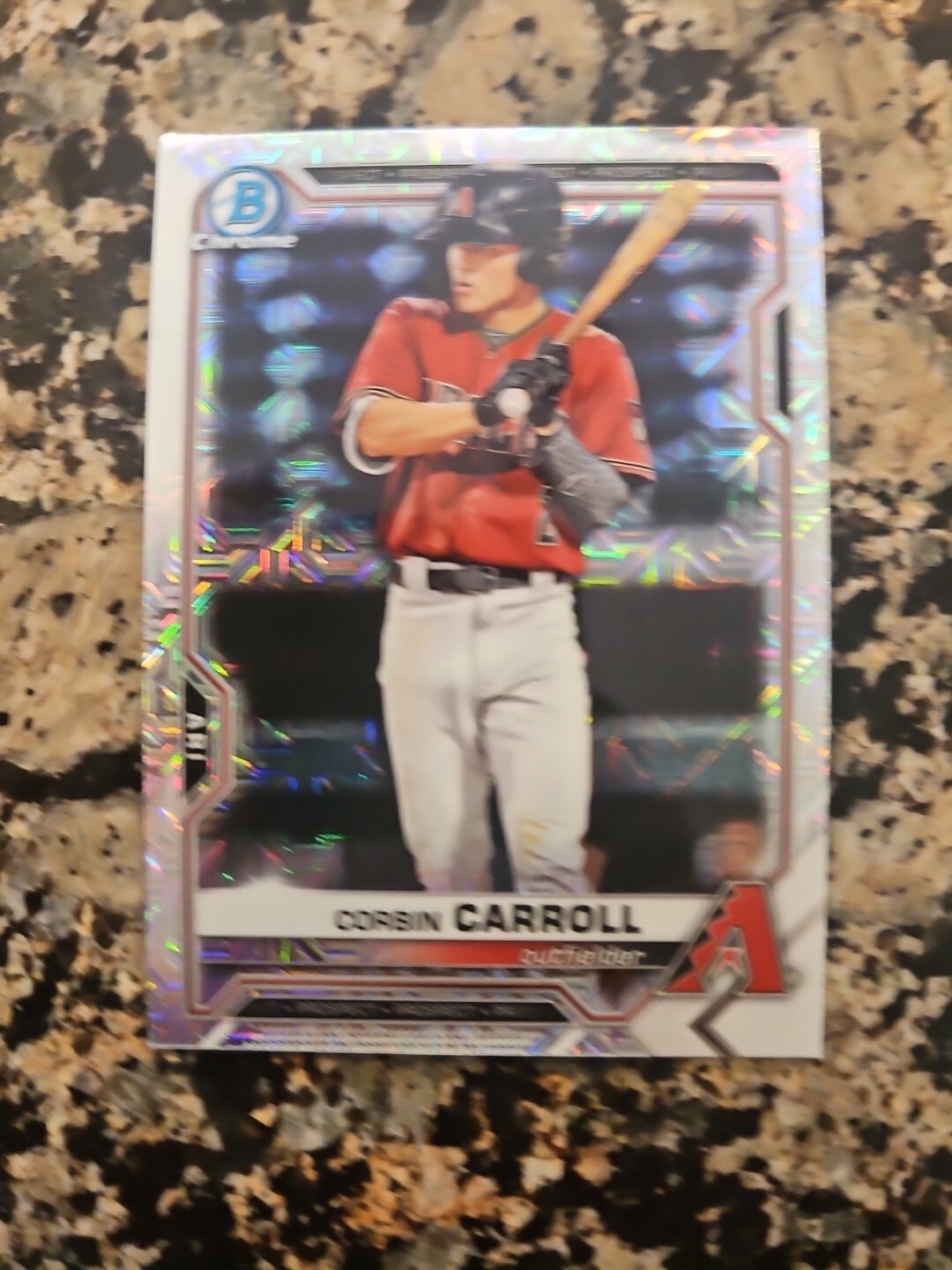 2021 Bowman Chrome Prospects Mojo Corbin Carroll BCP-142