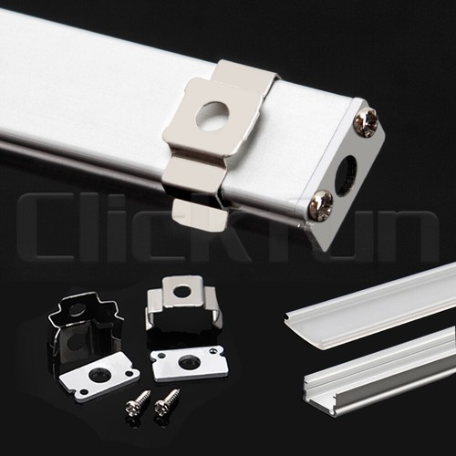 2/4/6X 1M Alloy Channel Aluminum Bar With Frosted Cover For LED Strip Light Home - Picture 6 of 9