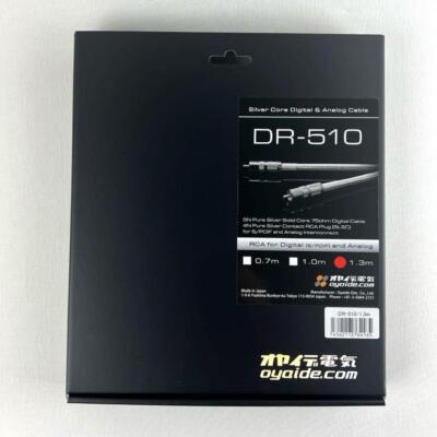 Oyaide Digital Cable 1.3m DR-510/1.3 Pure Silver RCA plug for Digital and Analog