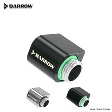 Barrow G1/4" Mini 90 Degree Rotary Connector 21MM Elbow Adapter Male to Female