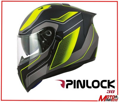 CASCO MOTO INTEGRALE MODELLO S-LINE S441 CON PINLOCK GRAVITER NERO / GIALLO  | eBay
