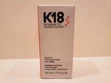 Biomimetic Hairscience ~ K18  Leave-in Molecular Repair Hair Mask ~ 1.7 oz ~ NIB