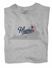 Hume Virginia VA T-Shirt MAP
