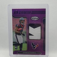 2022 Panini Certified Football Dameon Pierce New Generation Mirror Purple /10 RC
