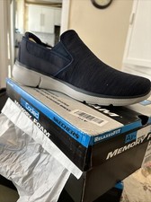 Skechers - Navy Knit 'Equalizer 3.0' Slip-On Trainers was £ 59 SIZE 12