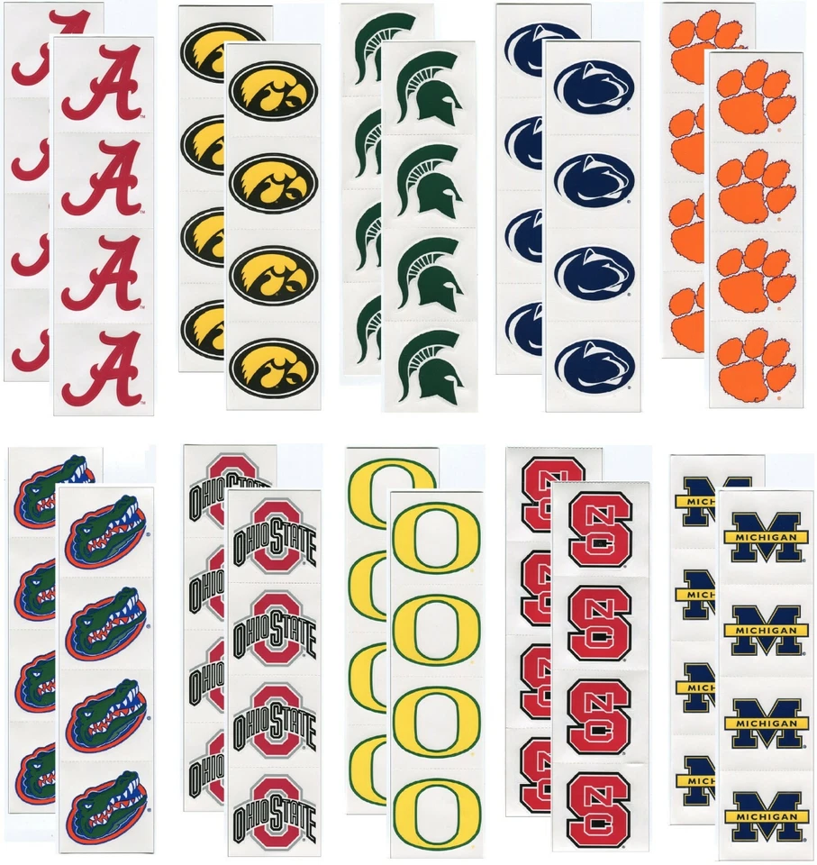 College & University Logo Scrapbook Stickers Sports Solution 42 CHOICES