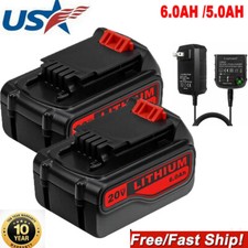2x 20V Lithium-ion Battery for BLACK+DECKER 20 Volt LBXR20 LBX20 LB20 US 6000mAh