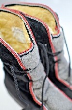 Vintage Snowland 2 tone Womens winter boots size 9 made in USA