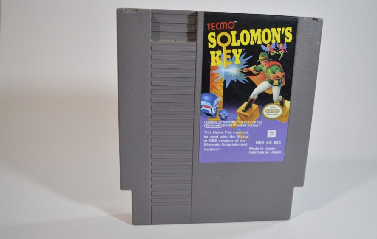 Solomon'S Key  Nintendo Nes PAL retrogaming original 8 bit ( Europe Vidéo Game )