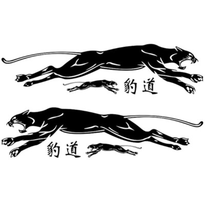 Running Panther Graphic Decals Vinyl Stickers Body Side Door Trim For Car SUV