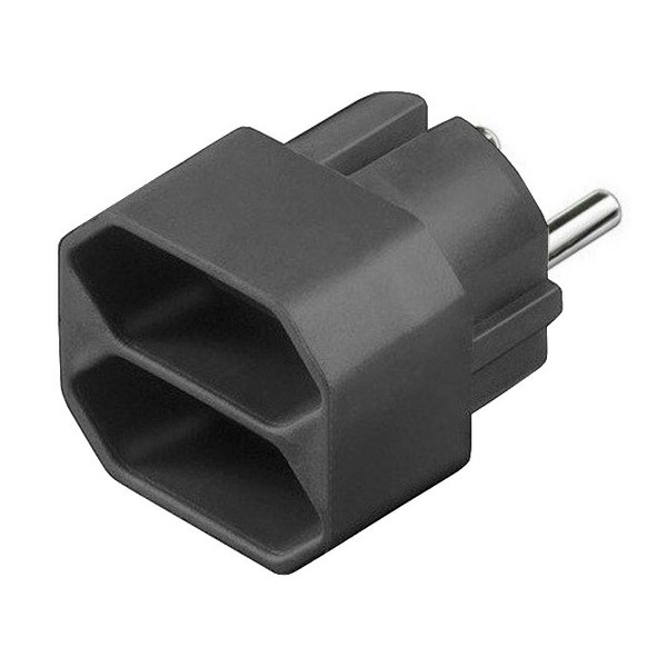 Gao 2Fach Doppelstecker Steckdosenadapter Euro Steckdose Mehrfachstecker-image