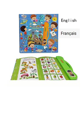 Children's Intelligent Learning Toys English, French e-book Early Education 