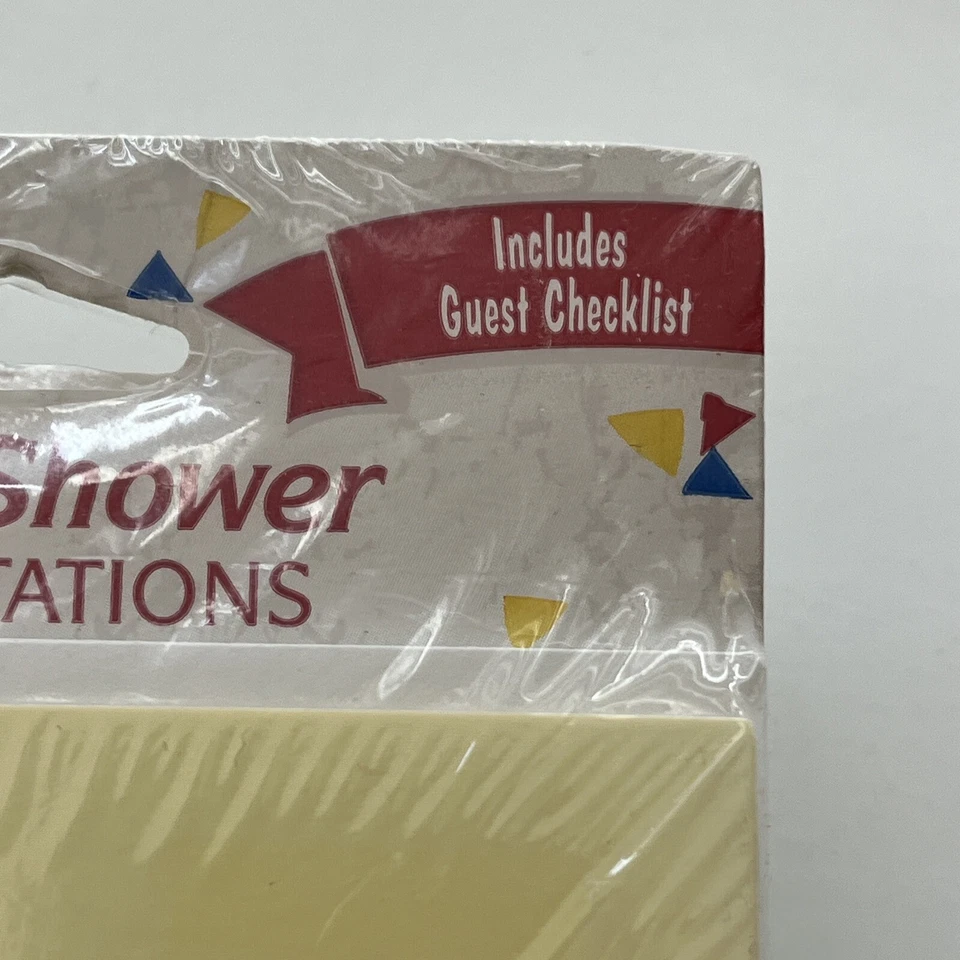 De colección 1990s Baby Shower Invitaciones Carlton Tarjetas Paquete de 10 Zapatos Azul Niño Fiesta Foto 4 de 4