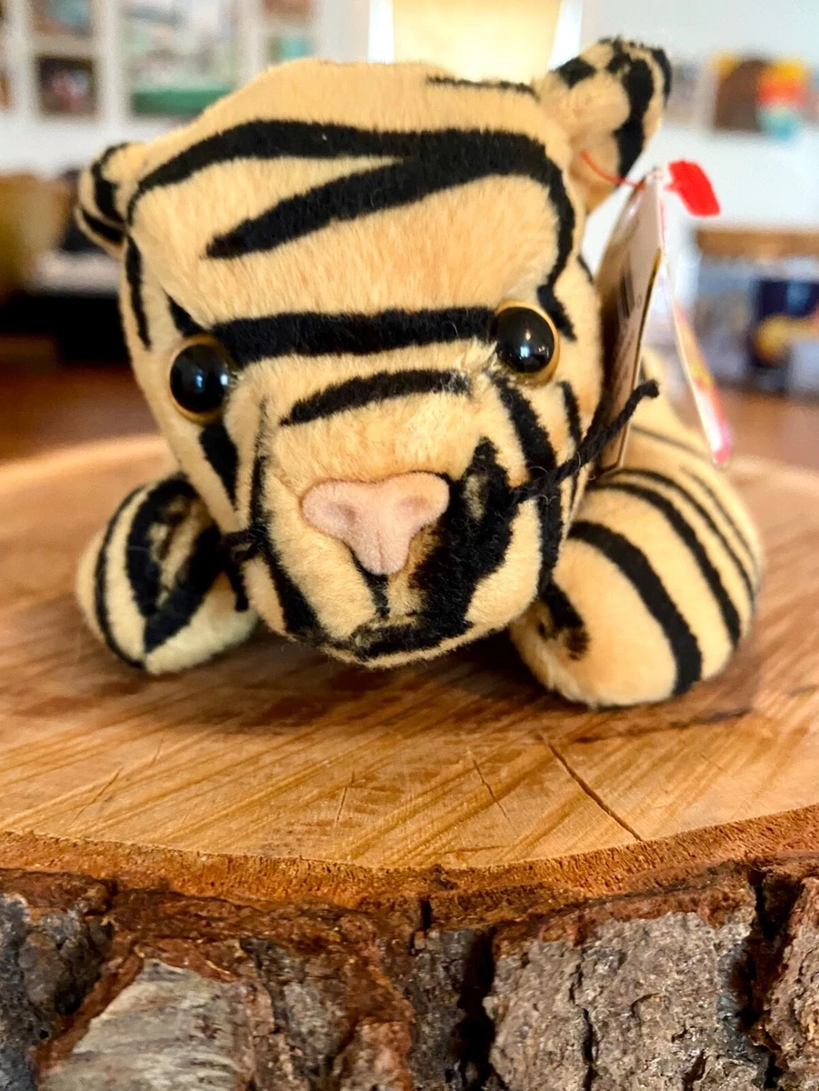 Stripes the tiger beanie baby deals