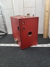 Vintage Eastman Kodak No. 2A Brownie Model C Red Body Box Camera Photography