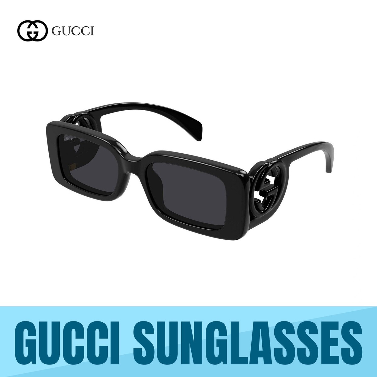 GUCCI GG1325S 001 BLACK FRAME - GREY LENS WOMEN display picture 2