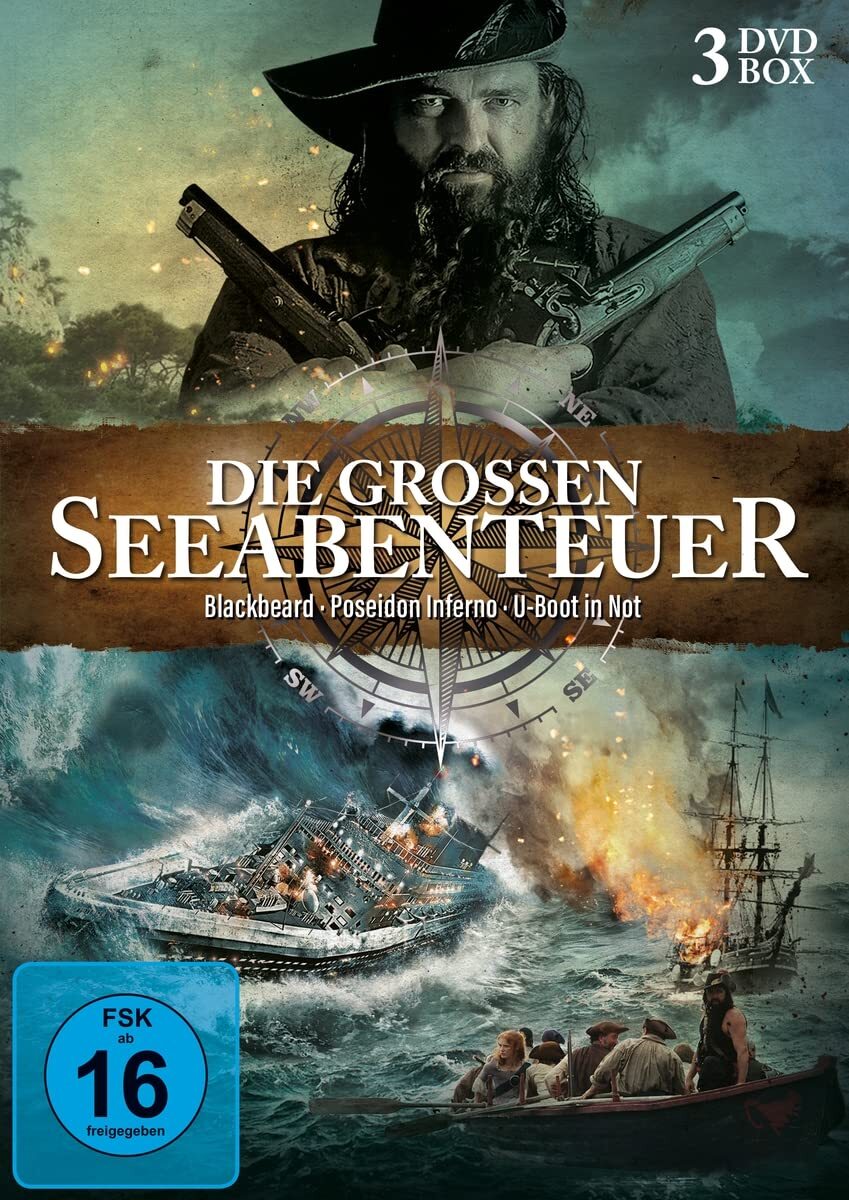 Die grossen Seeabenteuer - Blackbeard, Poseidon Inferno, U-Boot in Not [3  (DVD)