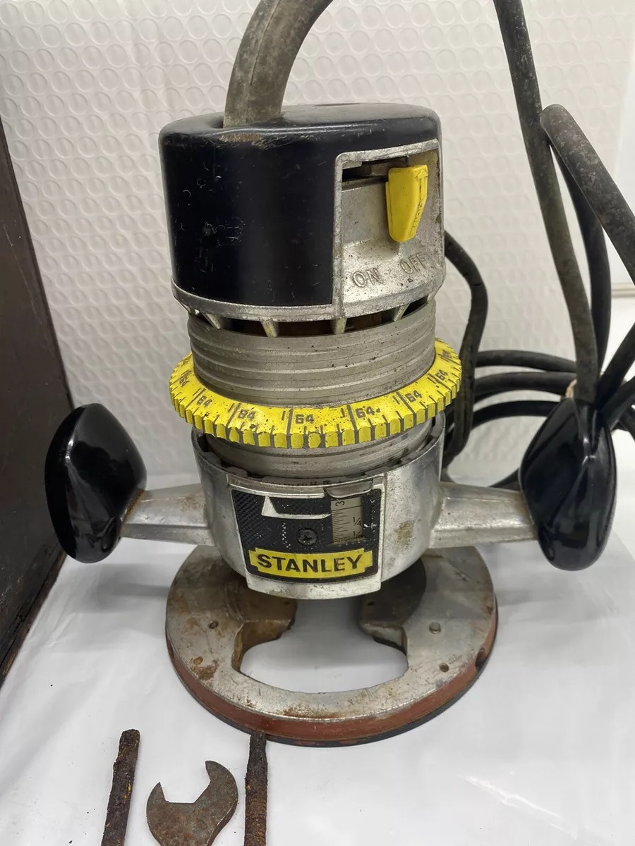 Vintage Stanley Router Motor H258 A Base GA H279A Wood Box Case made USA works