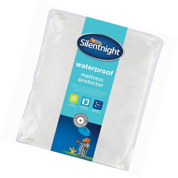 Silentnight Waterproof Mattress Protector Plus, White Double for sale